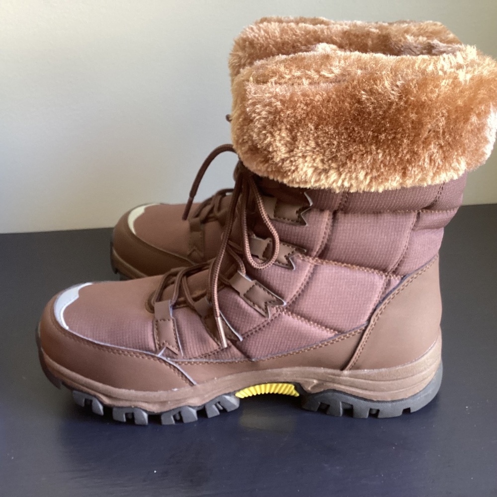 Ladies OrthoPolar Brown Hiking, Snow Boots Faux Fur Size EU 41 or US 8.5 - Picture 4 of 6